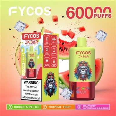 FICOS Triple 60000 Puffs Slide de unică folosință pentru a schimba aroma afișat digital 2 în 1 bobină cu ochiuri duble